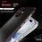 For iPhone 17 Bumper Case No-Back Phone Frame Cover with Lens Protection - Black / Red - 4
