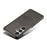 For Samsung Galaxy S25 FE Case Calf Texture PU Leather Hard PC Protective Phone Cover - Black - 3