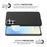 For Samsung Galaxy S25 FE Phone Case Cloth Texture Anti-Scratch Protective PC Back Cover - Black - 5