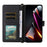 For ZTE nubia Neo 2 5G Case with Shoulder / Wrist Strap Leather Phone Cover Stand Wallet - Black - 2