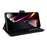 For ZTE nubia Neo 2 5G Case with Shoulder / Wrist Strap Leather Phone Cover Stand Wallet - Black - 3