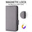 For Samsung Galaxy S26 Case Litchi Texture Wallet Leather Phone Cover with Wrist Strap - Grey - 5