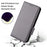 For Samsung Galaxy S26 Case Litchi Texture Wallet Leather Phone Cover with Wrist Strap - Grey - 6