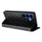 For Samsung Galaxy S26 Case Wallet Rhombus Imprinted Leather Phone Cover - Black - 4