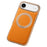 For iPhone Air Magnetic Case with Rotating Kickstand Leather + PC + TPU Electroplating Phone Cover - Orange - 1