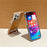 For iPhone 15 Pro Max Case with Hidden Kickstand Leather + PC + TPU Matte Electroplated Phone Cover - Brown - 2