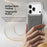 For iPhone 17 Pro Case Compatible with MagSafe Line Print Diamond Texture PU Leather Phone Back Cover - Black - 7