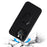 For iPhone 14 Pro Max PU Leather Coated PC+TPU Hybrid Case Kickstand Shockproof Protective Phone Cover - Carbon Fiber Texture - 4