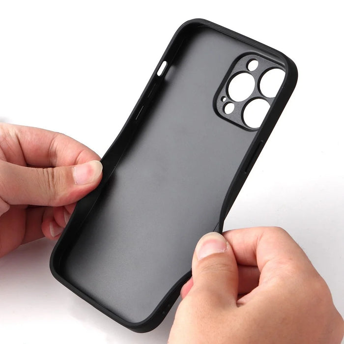 For iPhone 14 Pro Max PU Leather Coated PC+TPU Hybrid Case Kickstand Shockproof Protective Phone Cover - Carbon Fiber Texture - 5
