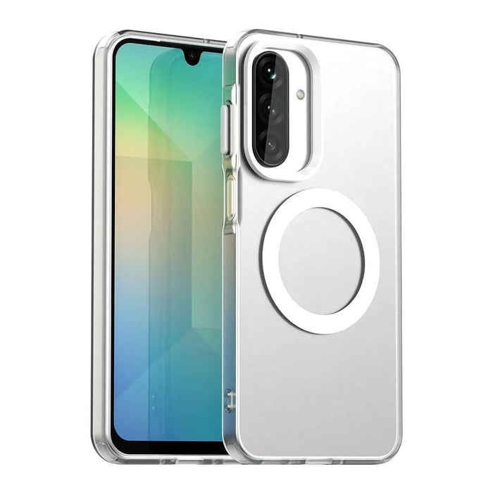 For Samsung Galaxy A17 5G / 4G Magnetic Case Anti Drop Hybrid Phone Back Cover - White - 1