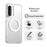For Samsung Galaxy A17 5G / 4G Magnetic Case Anti Drop Hybrid Phone Back Cover - White - 4