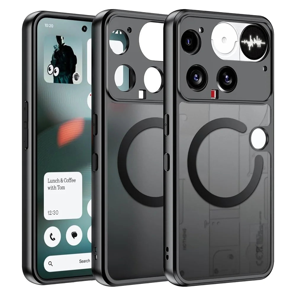 For Nothing Phone (3) 5G Case Translucent Matte PC + TPU Phone Cover Magnetic Case - 1
