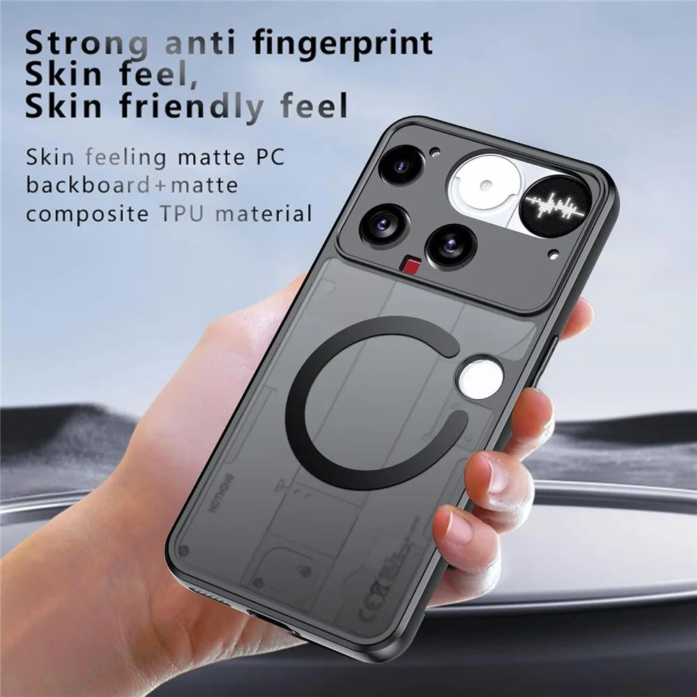 For Nothing Phone (3) 5G Case Translucent Matte PC + TPU Phone Cover Magnetic Case - 7