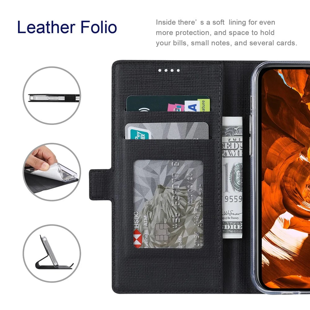 VILI DMK Series for Samsung Galaxy S25 Ultra Case Stand Wallet Leather Phone Cover - Black - 2