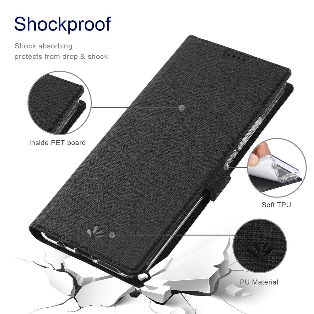 VILI DMK Series for Samsung Galaxy S25 Ultra Case Stand Wallet Leather Phone Cover - Black - 6