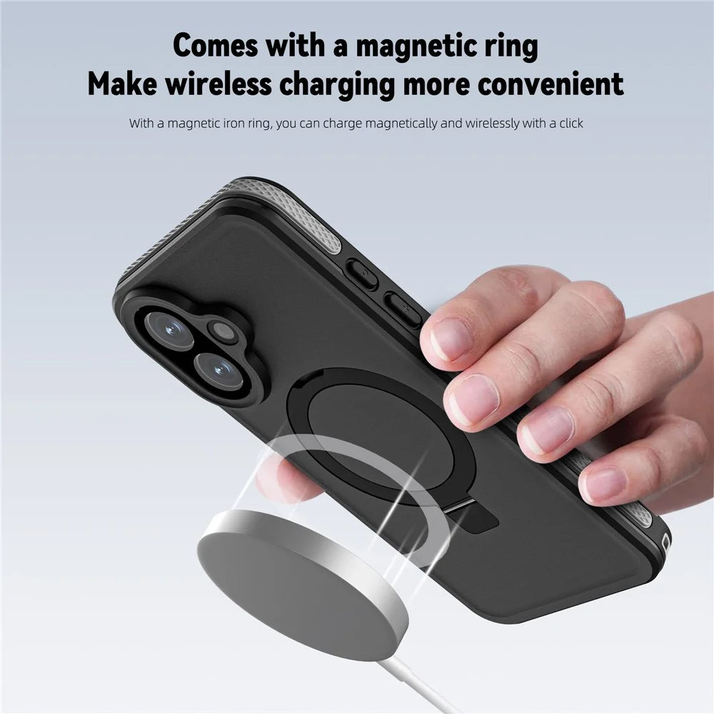 REDPEPPER For iPhone 17 IP68 Waterproof Case Compatible with MagSafe Kickstand Phone Back Cover - 4