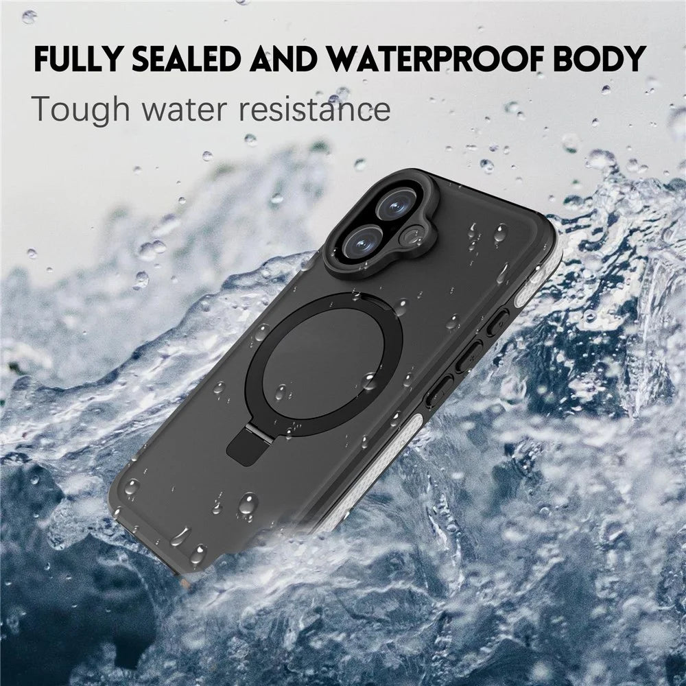 REDPEPPER For iPhone 17 IP68 Waterproof Case Compatible with MagSafe Kickstand Phone Back Cover - 5