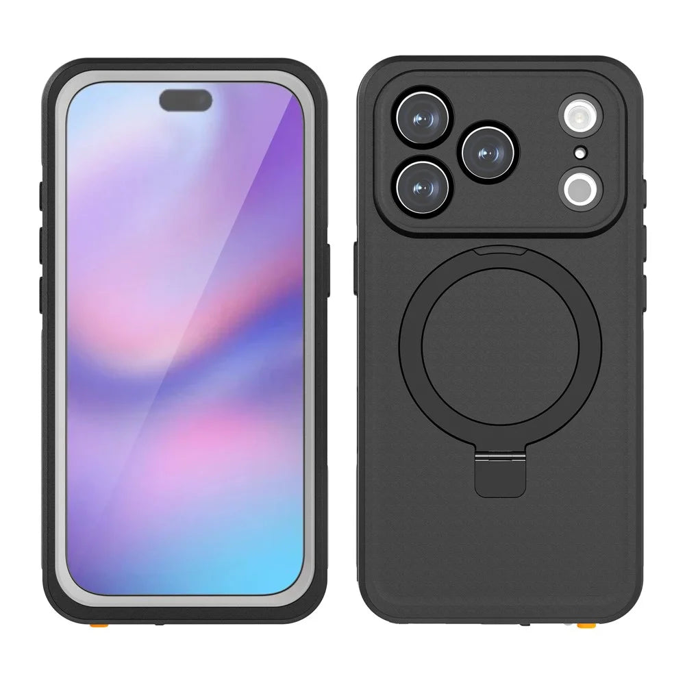 REDPEPPER For iPhone 17 Pro IP68 Waterproof Case Compatible with MagSafe Kickstand Phone Back Cover - 1