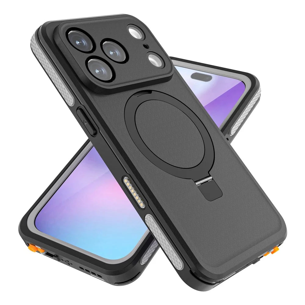REDPEPPER For iPhone 17 Pro IP68 Waterproof Case Compatible with MagSafe Kickstand Phone Back Cover - 2