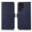 For Samsung Galaxy S26 Ultra Case RFID Blocking Genuine Cow Leather Wallet Phone Cover - Blue - 1
