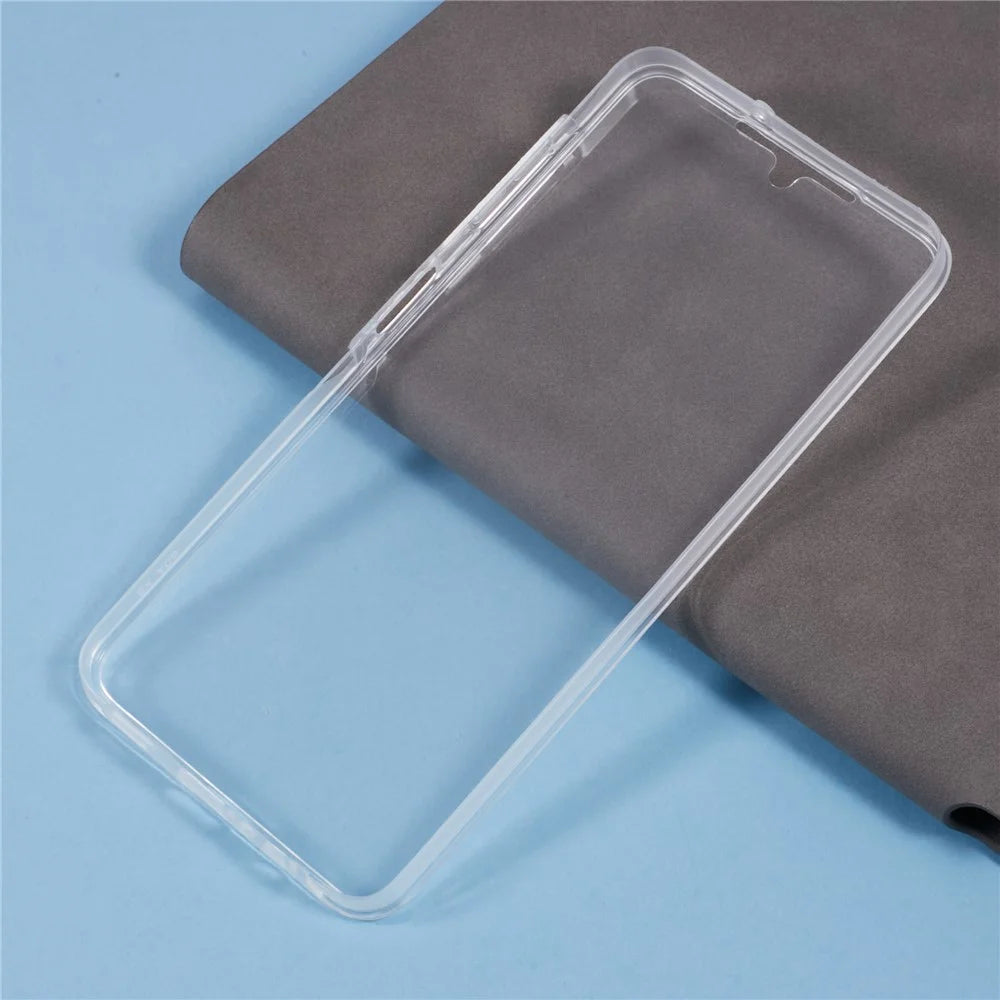 For Samsung Galaxy A08 5G / A08 4G / A07 4G Case TPU Frame Clear Acrylic Back Phone Cover with PET Film - 7