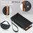 For Samsung Galaxy Z Fold4 5G RFID Blocking PU Leather Zipper Wallet Phone Case Button Closure Stand Cover with Grip Strap and Wrist Strap - Green - 4