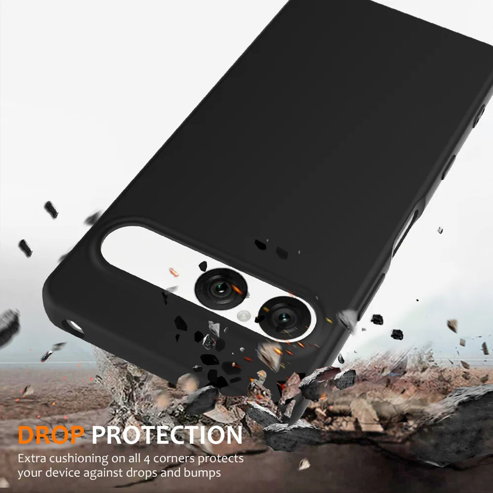 For Sony Xperia 10 VII Case Magnetic Case Anti-Drop Liquid Silicone Phone Cover - Black - 2