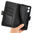For OnePlus Ace 5 Racing 5G Case Calf Texture Leather Wallet Phone Cover - Black - 5