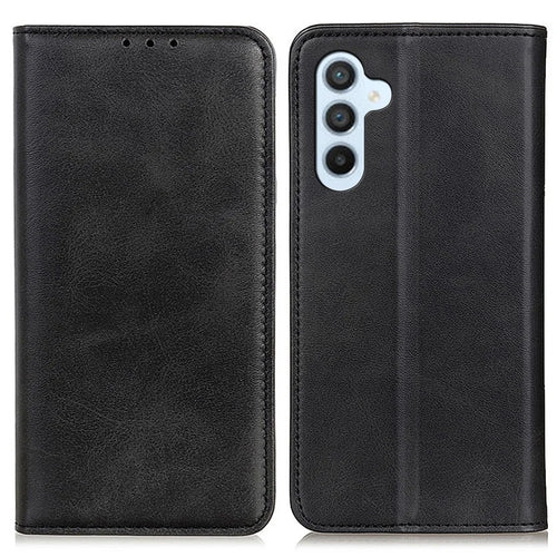 For Samsung Galaxy S26 Case Split Leather Flip Wallet Phone Cover - Black - 1