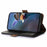 For Samsung Galaxy S26 Case RFID Blocking Textured Genuine Cow Leather Phone Cover - Black - 3