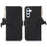 For Samsung Galaxy S26 Wallet Case Anti-Drop Genuine Cow Leather Phone Cover RFID Blocking - Black - 1