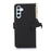 For Samsung Galaxy S26 Wallet Case Anti-Drop Genuine Cow Leather Phone Cover RFID Blocking - Black - 7