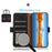 KHAZNEH for Samsung Galaxy S26 Ultra Phone Case Genuine Cow Leather Cover RFID Blocking - Black - 2