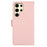 ABEEL For Samsung Galaxy S26 Ultra Case Leather Phone Cover with RFID Blocking Wallet - Pink - 7