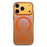 For iPhone 17 Pro Case Compatible with MagSafe Ultra Thin Clear PC Phone Back Cover - Orange - 1