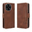 For Blackview Color 6 Leather Case Phone Wallet Cover with Multiple Card Slots - Brown - 1