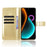 For Blackview Color 6 PU Leather Case with Strap Crazy Horse Texture Phone Wallet Cover - Gold - 2