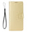 For Blackview Color 6 PU Leather Case with Strap Crazy Horse Texture Phone Wallet Cover - Gold - 5