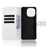 For Blackview Color 6 Leather Wallet Case with Strap Diamond Texture Phone Cover - White - 4