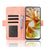 For ZTE nubia Focus 2 5G Leather Case Phone Wallet Cover with Multiple Card Slots - Pink - 2