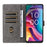 For TCL K33 5G / K32 5G Case Wallet RFID Blocking PU Leather Phone Cover Stand with Strap - Black - 2