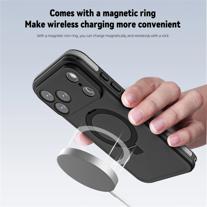 REDPEPPER For iPhone 17 Pro Max IP68 Waterproof Case Compatible with MagSafe Kickstand Phone Back Cover - 4
