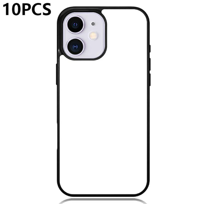 10Pcs / Pack For iPhone 11 Case PC + TPU Phone Cover Support Heat Transfer Printing - 1