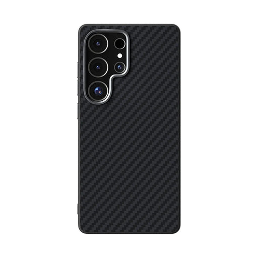 ABEEL For Samsung Galaxy S24 Ultra Magnetic Case Carbon Fiber Texture Back Cover - Black - 2