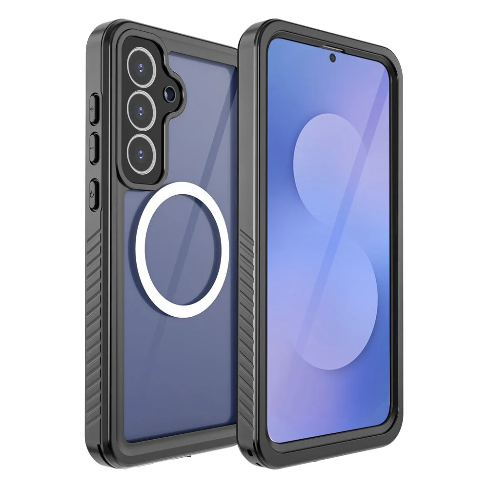 REDPEPPER FS Series For Samsung Galaxy S25 FE Waterproof Magnetic Case PC TPU PET Clear Phone Cover - 2