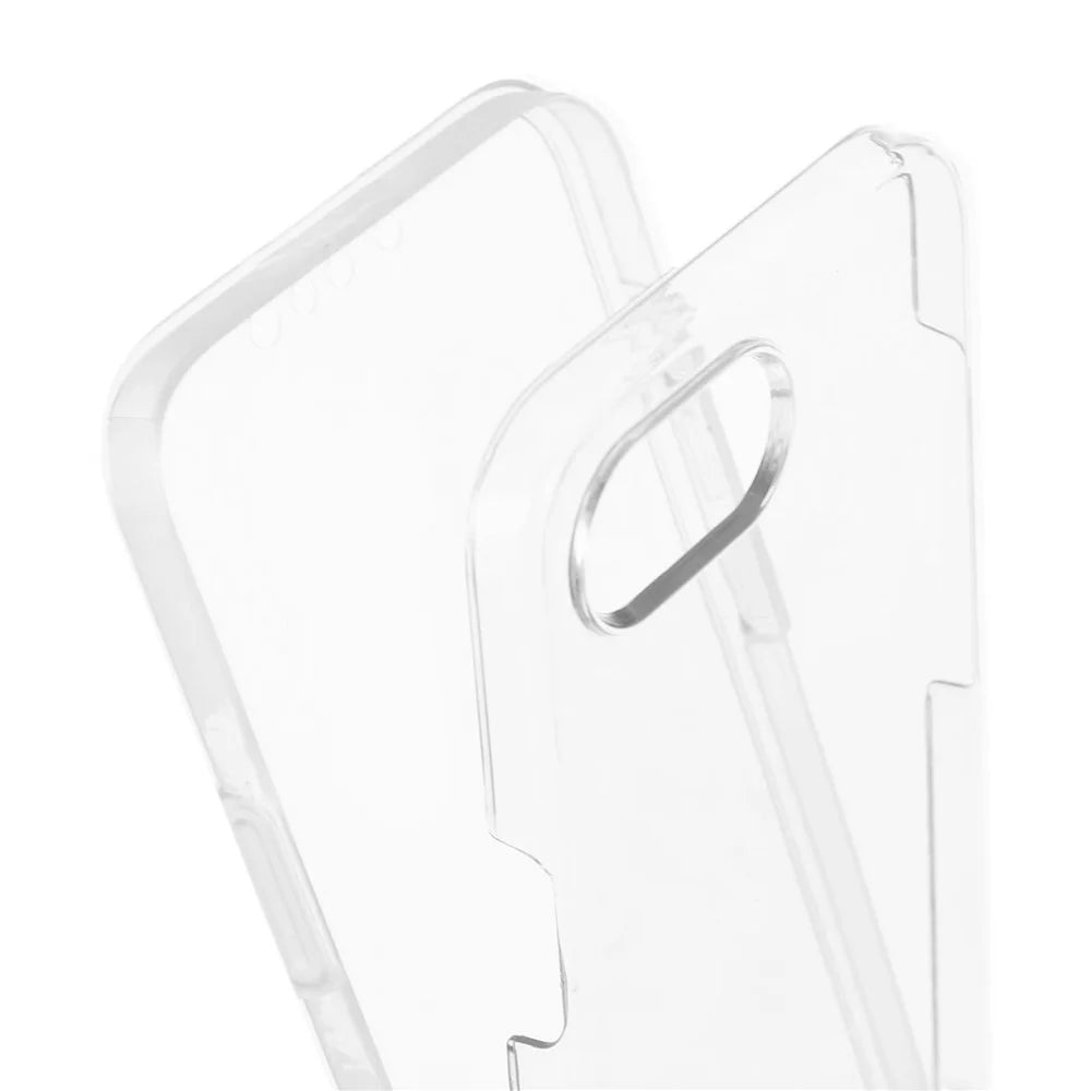 For iPhone 17e / 16e Phone Case TPU Frame Clear Acrylic Back Cover with PET Film - 3