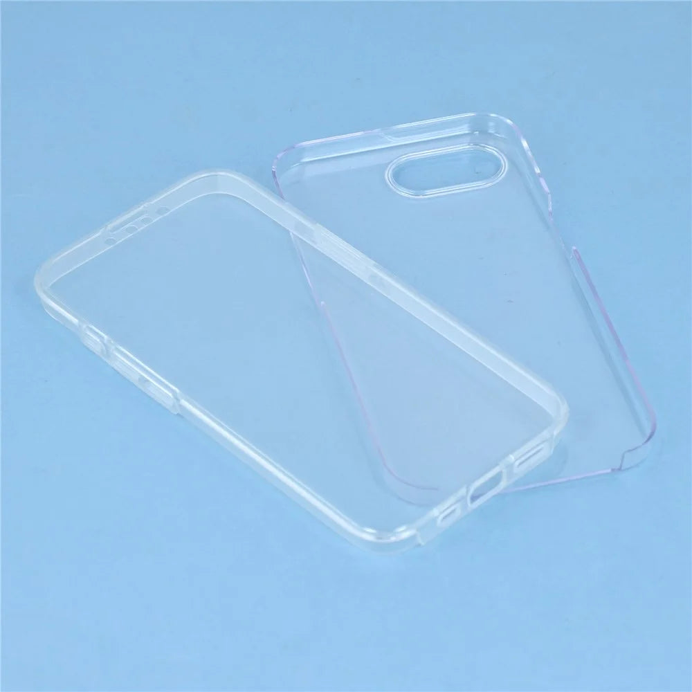 For iPhone 17e / 16e Phone Case TPU Frame Clear Acrylic Back Cover with PET Film - 5