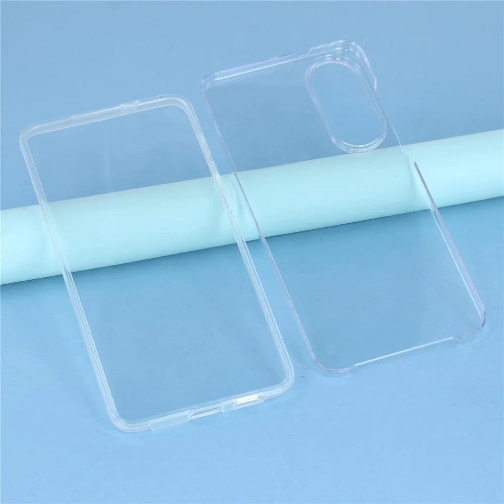 For Samsung Galaxy S25 Edge Phone Case TPU Frame Clear Acrylic Back Cover with PET Film - 4