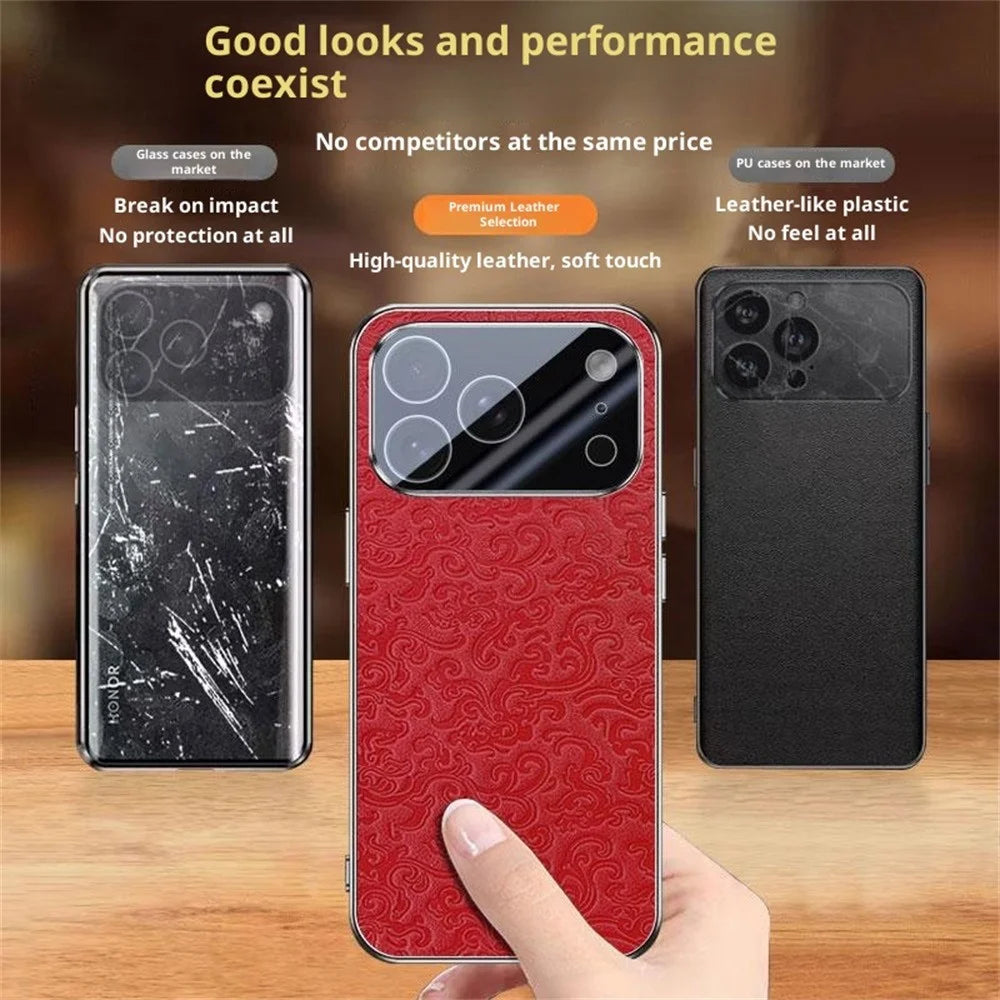 For iPhone 17 Pro Max Case Loong Pattern Electroplated PC + TPU Shockproof Phone Cover - Black - 4