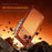 For iPhone 17 Pro Max Bumper Case Aluminum Alloy Metal Frame Phone Cover - Orange - 4